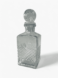Show details for Elegant glass bottle with lid for alcoholic beverages Picture of Elegant glass bottle with lid for alcoholic beverages