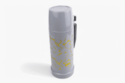 Afișați detaliile pentru Termos ceai 1L, interior sticlă, gri cu model marmură aurie, cu pahar Imagine de Termos ceai 1L, interior sticlă, gri cu model marmură aurie, cu pahar