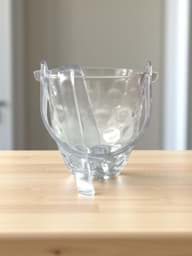 Show details for Glass ice bucket, elegant Picture of Glass ice bucket, elegant