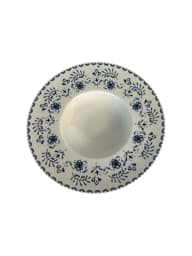 Show details for Deep plate for pasta, blue Greek pattern, 28 cm Picture of Deep plate for pasta, blue Greek pattern, 28 cm