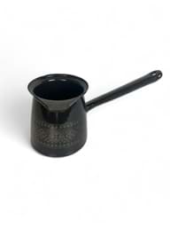 Afișați detaliile pentru Ibric bombat emailat 7cm, negru cu model auriu Imagine de Ibric bombat emailat 7cm, negru cu model auriu