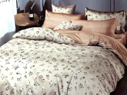 Afișați detaliile pentru Lenjerie de pat crem cu 4 fețe de pernă, Casa New Fashion Imagine de Lenjerie de pat crem cu 4 fețe de pernă, Casa New Fashion