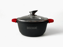 Afișați detaliile pentru Oală Royalty Line antiaderentă cu protecție de silicon la mânere, 2.5L Imagine de Oală Royalty Line antiaderentă cu protecție de silicon la mânere, 2.5L