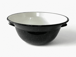 Afișați detaliile pentru Castron cu toartă tradițional negru, diametru 34cm Imagine de Castron cu toartă tradițional negru, diametru 34cm
