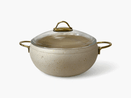 Afișați detaliile pentru Oală Elegantă Lavonni din aluminiu, model auriu și finisaj cu aspect de granit Imagine de Oală Elegantă Lavonni din aluminiu, model auriu și finisaj cu aspect de granit