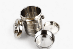 Show details for Stainless steel compartmentalized food thermos Picture of Stainless steel compartmentalized food thermos