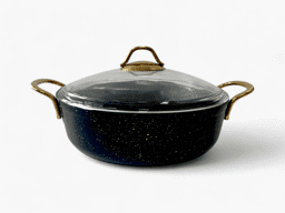 Afișați detaliile pentru Cratiță elegantă Kismet Elite din aluminiu, cu mânere aurii, combinație de negru și auriu Imagine de Cratiță elegantă Kismet Elite din aluminiu, cu mânere aurii, combinație de negru și auriu