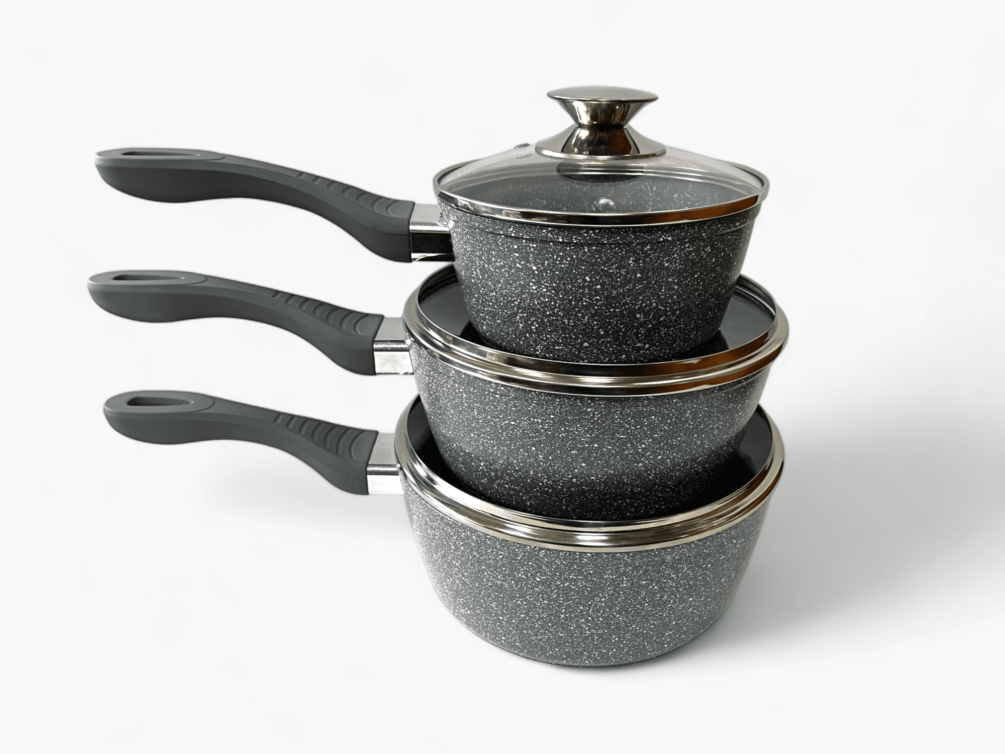 Imagine de Oală din ceramică cu coadă și capac din sticlă termorezistent