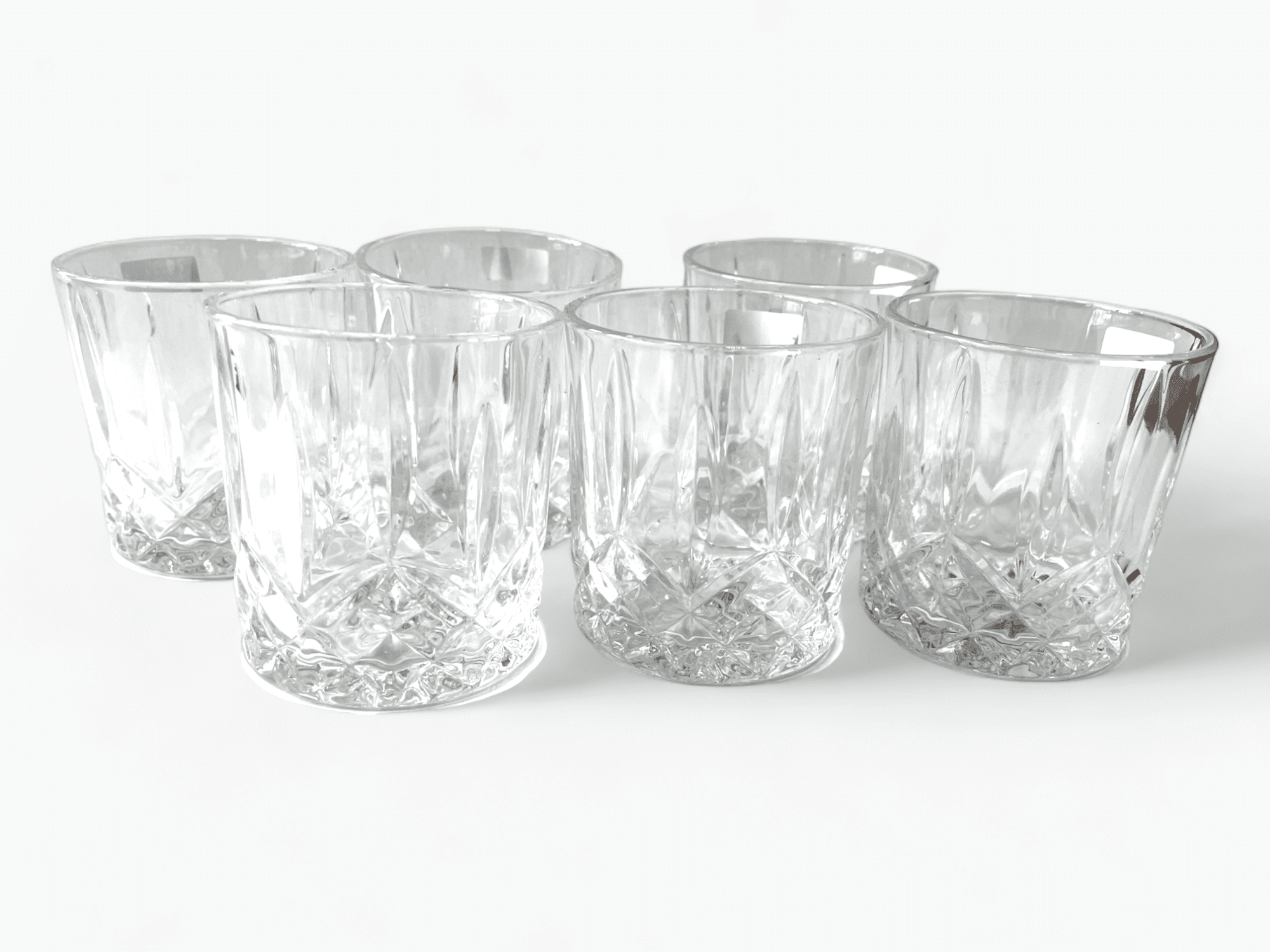 Picture of Set of 6 glass tumblers for fine beverages, Delisoga Deli Glassware 340ml
