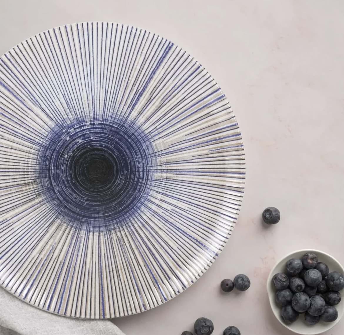 Imagine de Farfurie întinsă din ceramică, model Irys, 20 cm - La mediterranea
