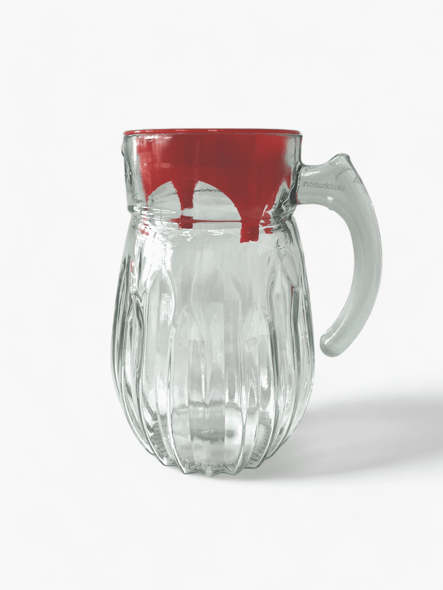 Picture of Glass water or lemonade carafe with domed plastic lid, 1L