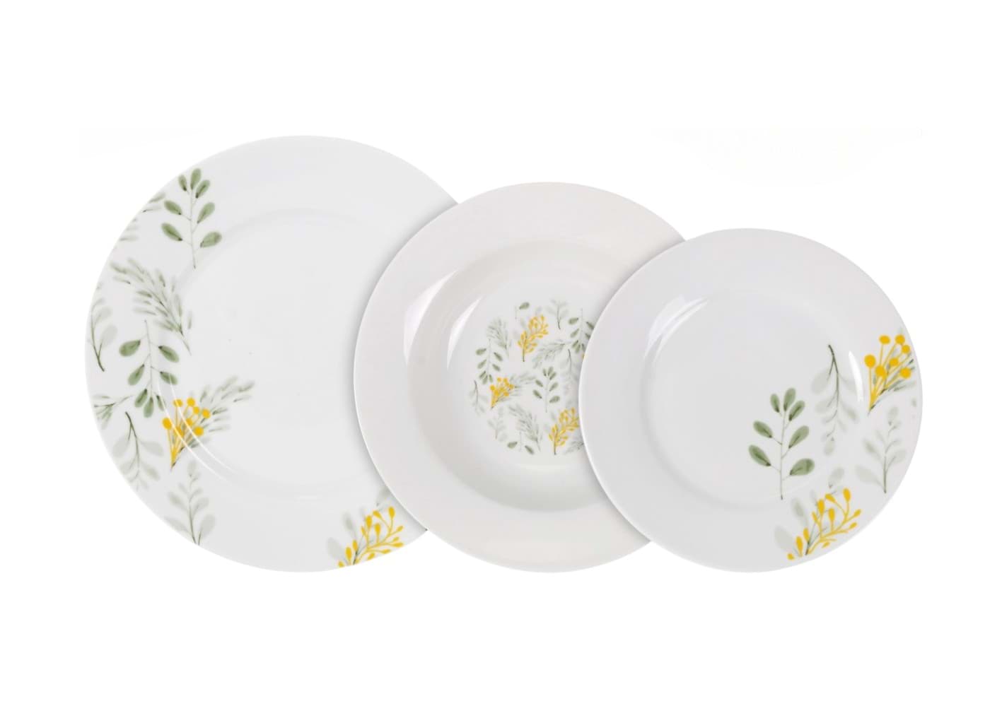 Imagine de Set veselă rotundă 18 piese La Mediterranea Reims – design elegant pentru masă modernă