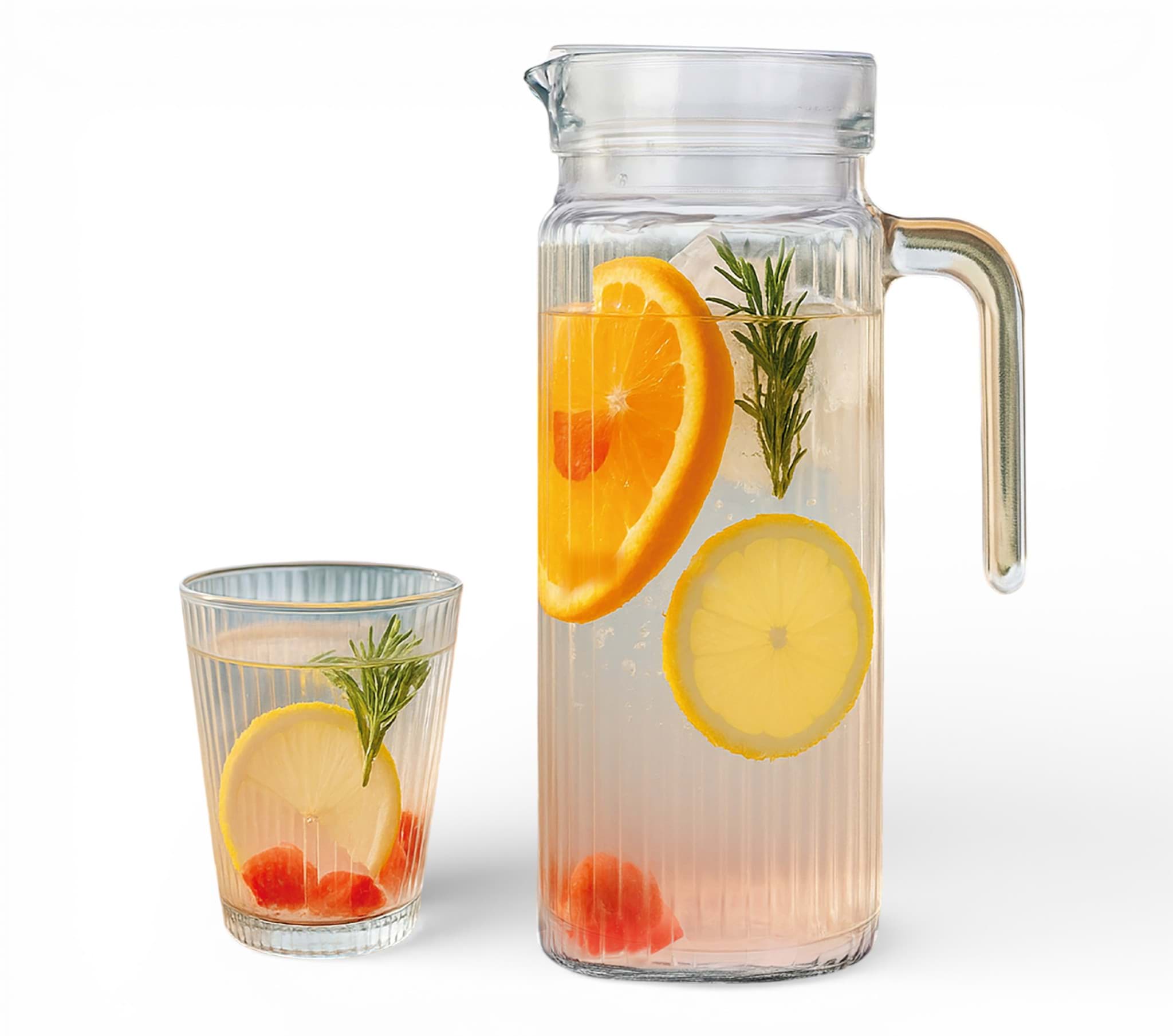 Imagine de Set carafă din sticlă 1 L cu 6 pahare CHRYSLER