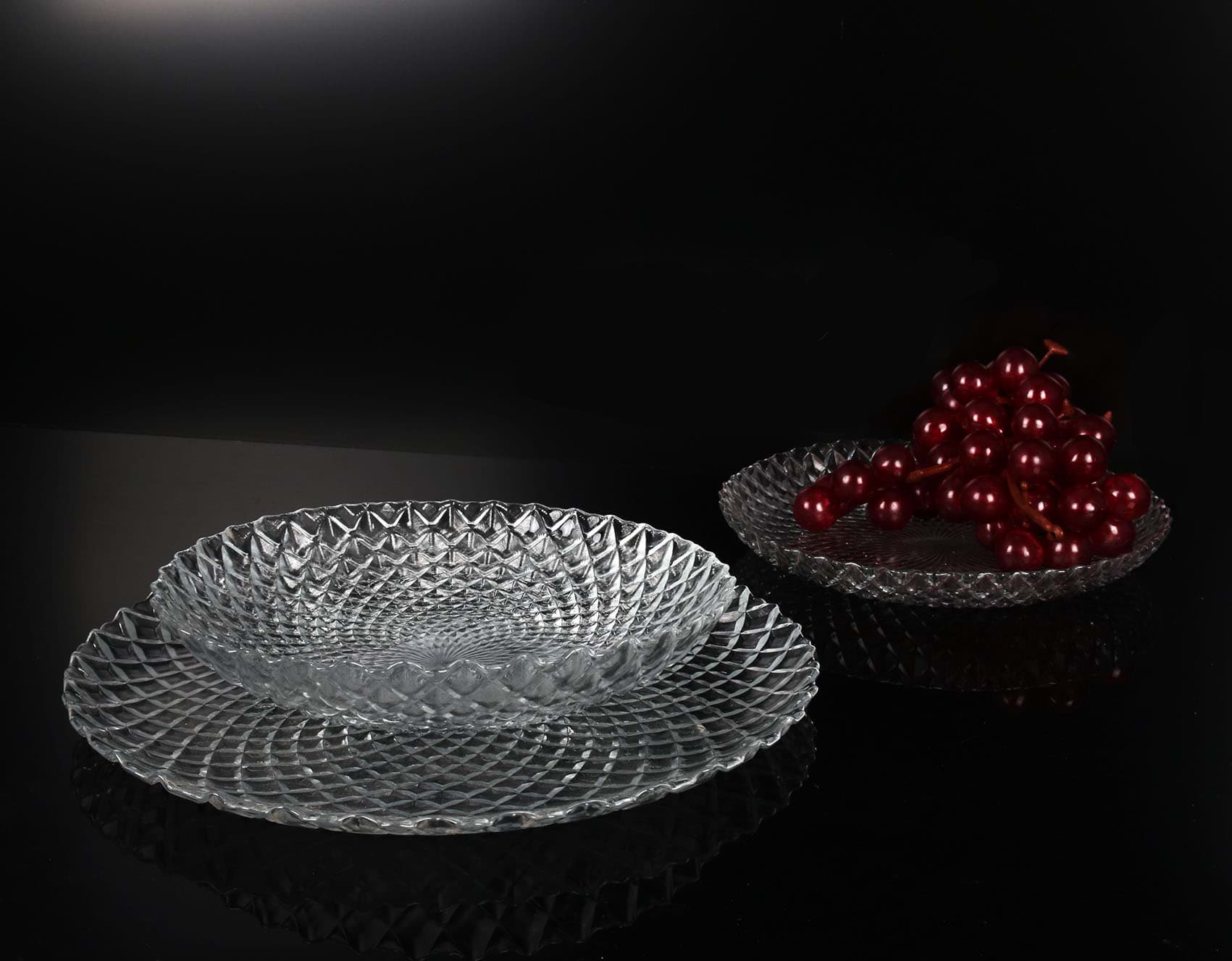 Imagine de Set veselă din sticlă DIAMOND, 18 piese pentru 6 persoane