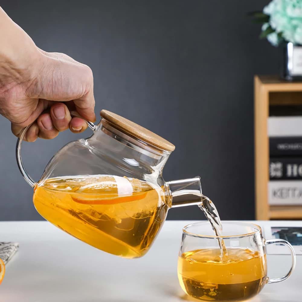 Imagine de Ceainic din Sticlă Termorezistentă La Mediterranea – Infuzor pentru Ceai