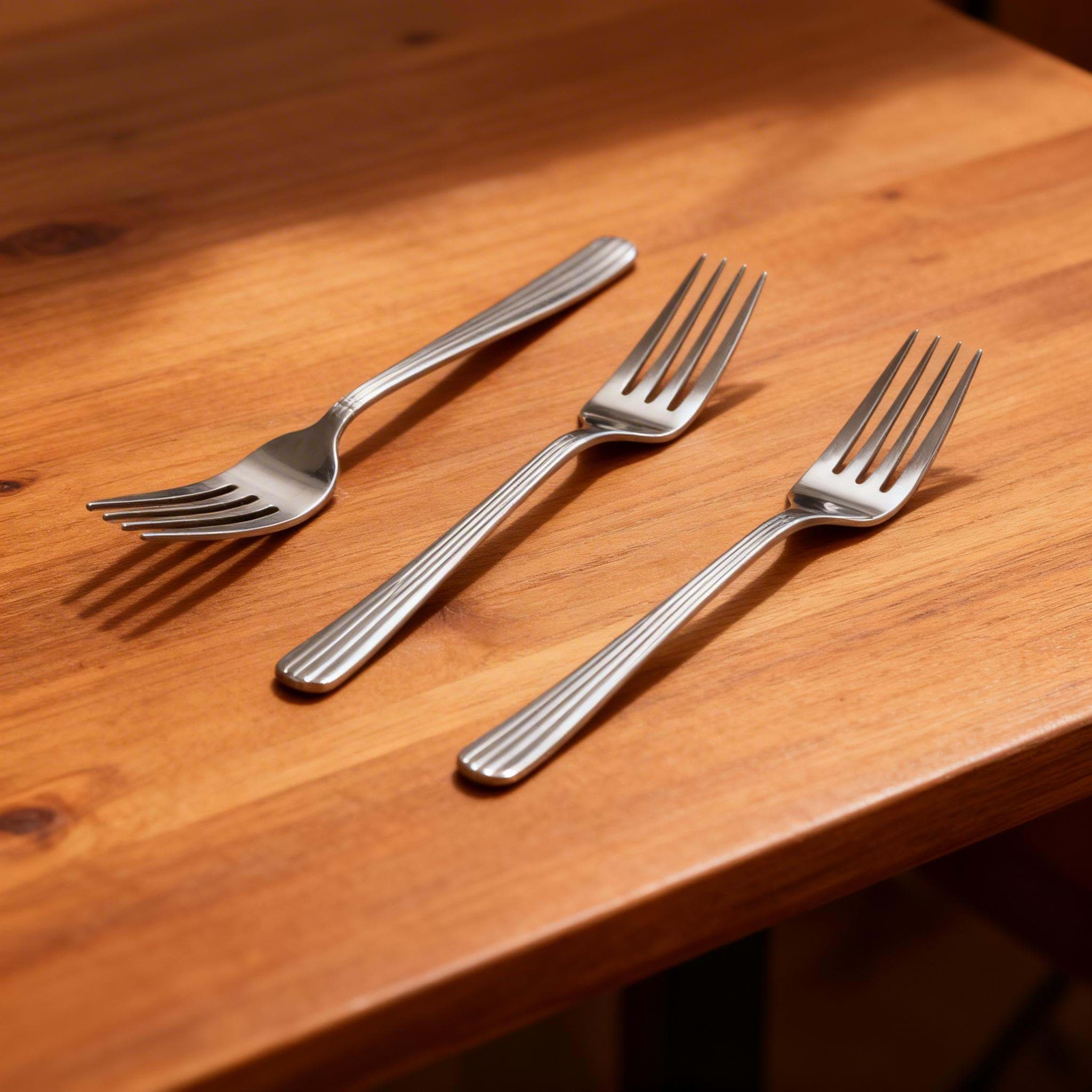 Imagine de Set 3 Furculițe din Inox Model LOUVRE – QUTTIN