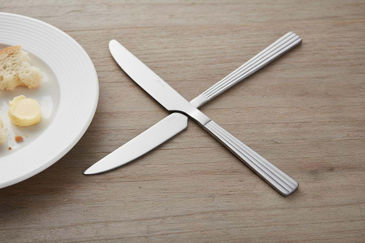 Imagine de Set 2 cuțite de masă din inox model Louvre - Quttin