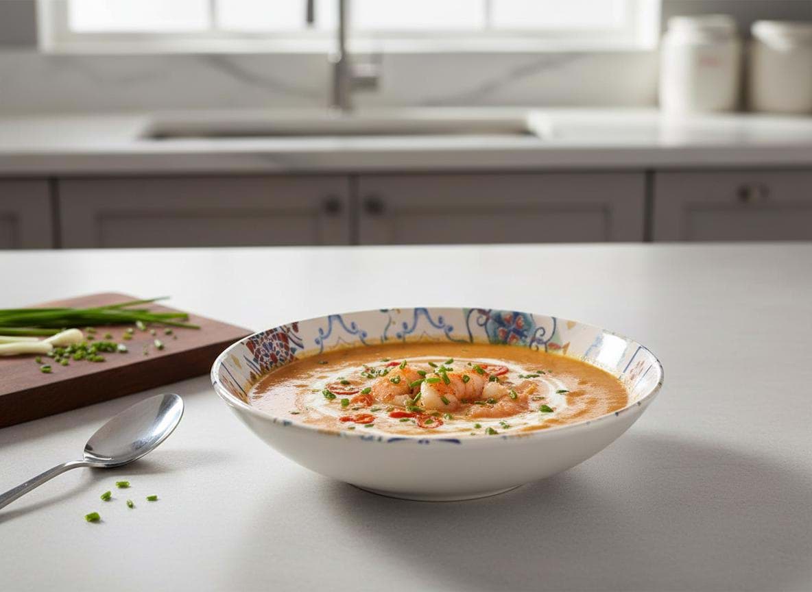 Imagine de Farfurie adâncă din ceramică Lore Monaco, 21 cm – La Mediterranea