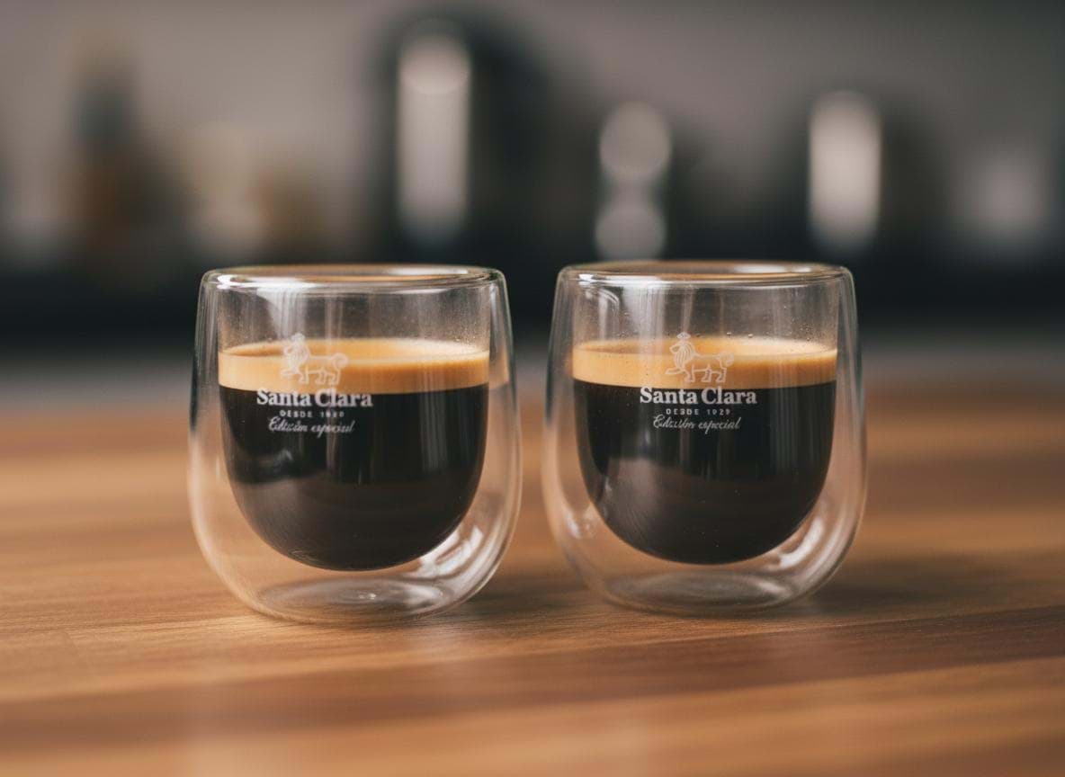 Picture of Set of 2 Santa Clara 100 ml borosilicate glass thermal glasses – ideal for ristretto and espresso 
