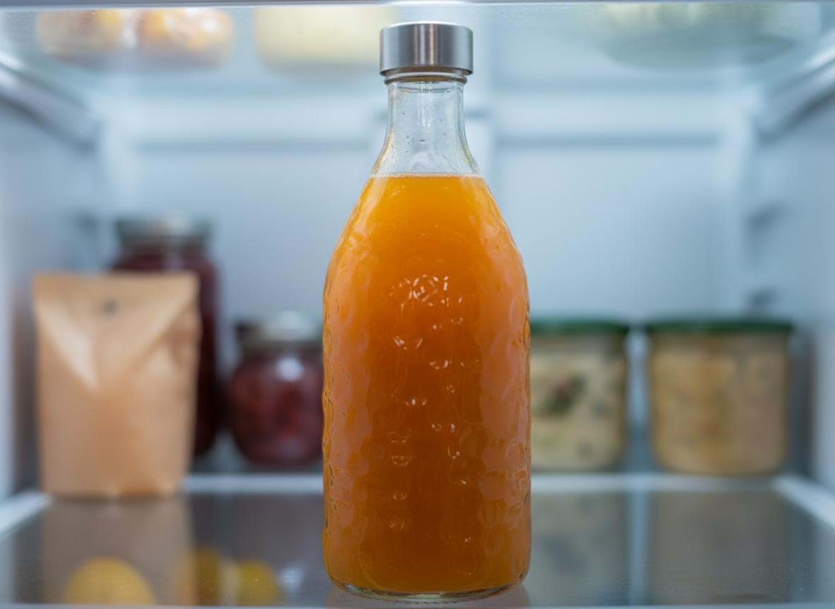 Picture of Anna 1 litre glass bottle with metal lid – ideal for water, juices or lemonade 