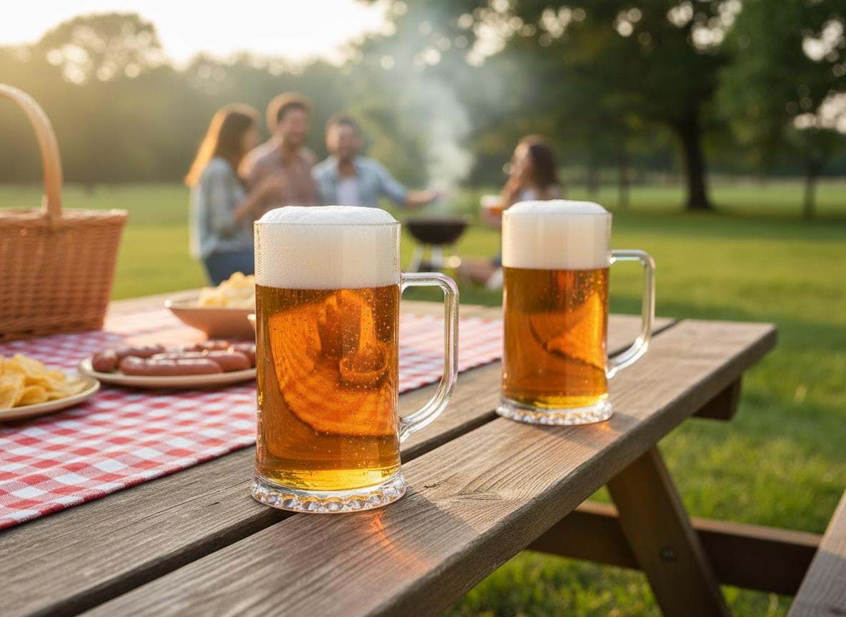 Picture of La Mediterranea 600 ml Beer Mug – Made of PS plastic, ideal for parties and barbecues 