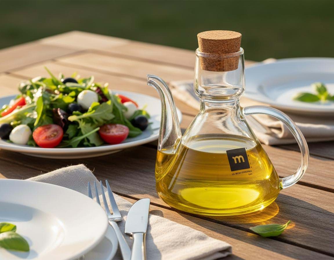 Picture of Borosilicate Glass Oil Dispenser 125 ml Bell – elegant and practical for serving 