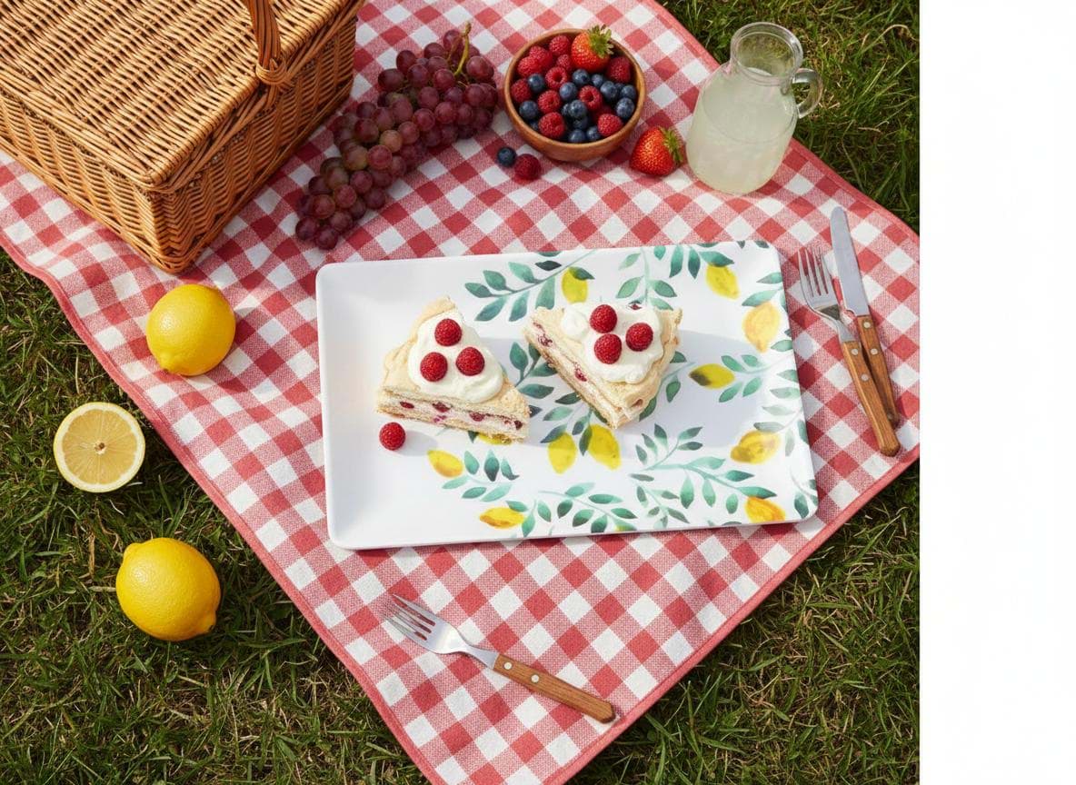 Picture of Citrus melamine small tray with lemons – La Mediterranea 