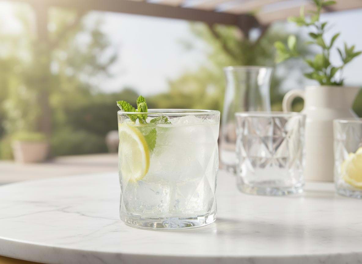 Picture of Set of 6 LUSAN Glass Cups, 350 ml - La Mediterranea 