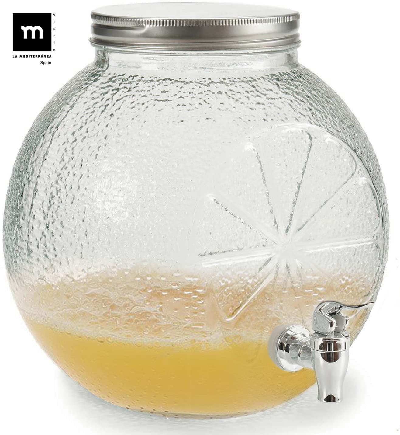 Imagine de Recipient din sticlă cu robinet 5L Mediterranea – pentru apă, limonadă sau ceai