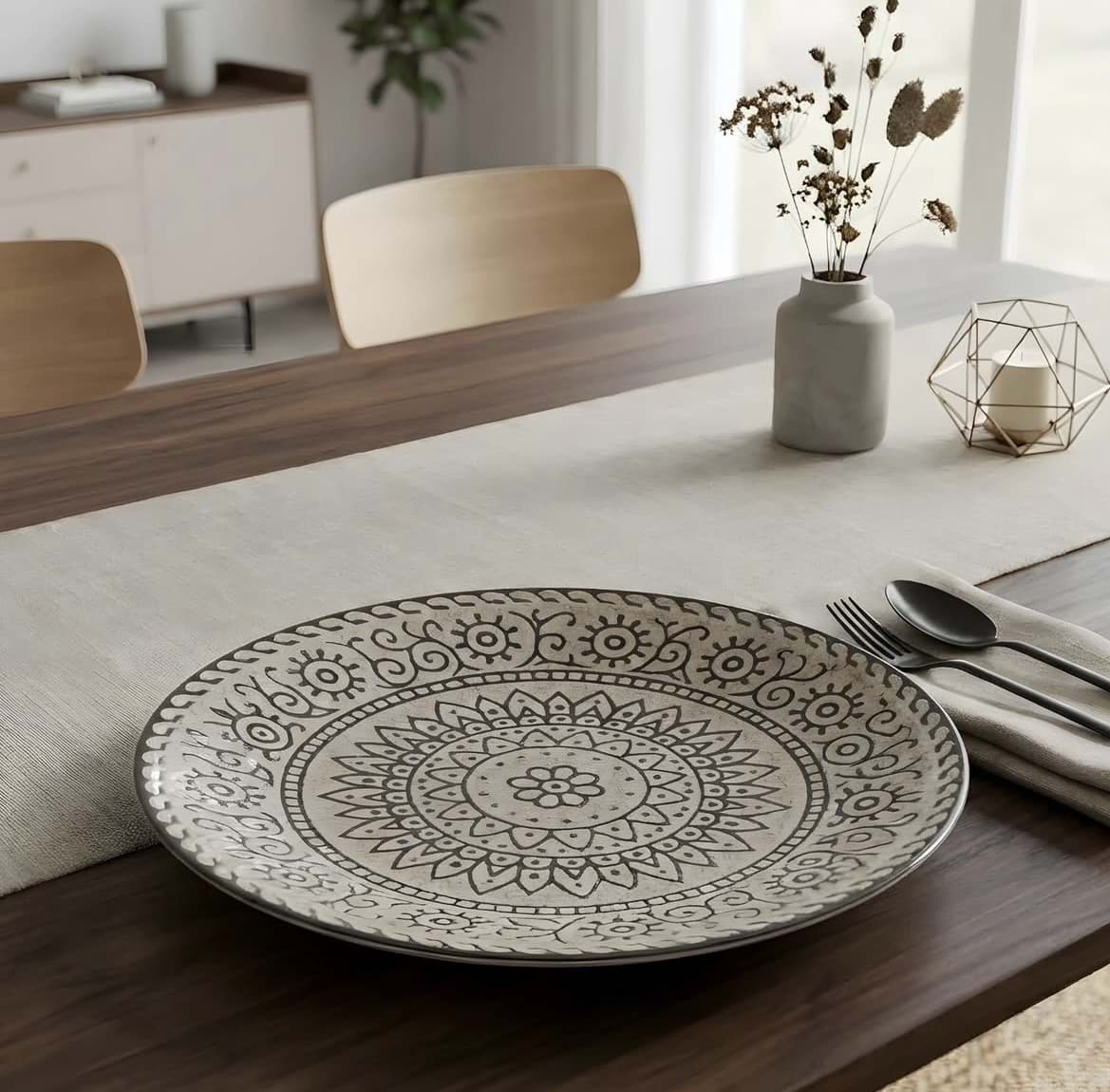 Farfurie Întinsă 26 cm Model Sole – La Mediterranea