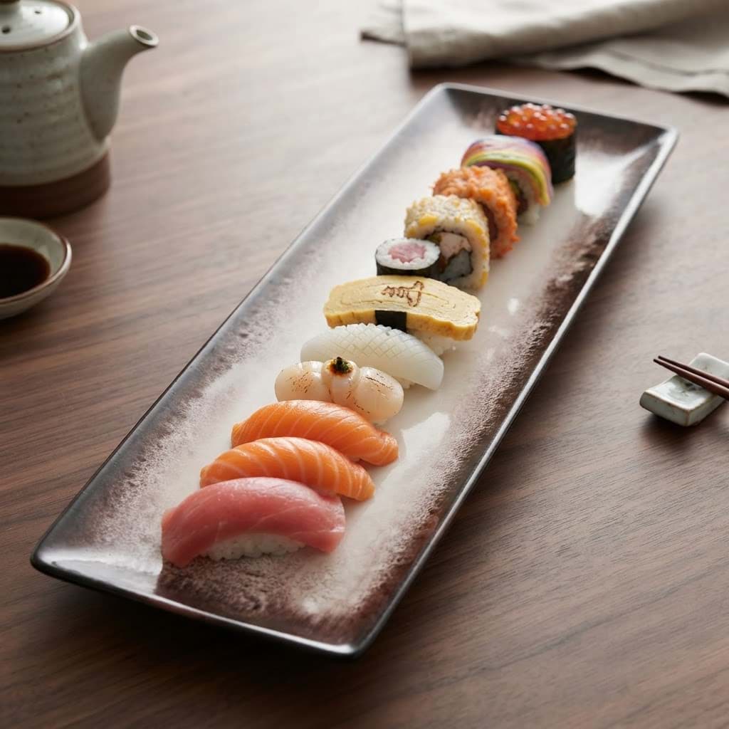 Platou ceramica Barx 30x8 cm - Perfect pentru sushi și preparate asiatice