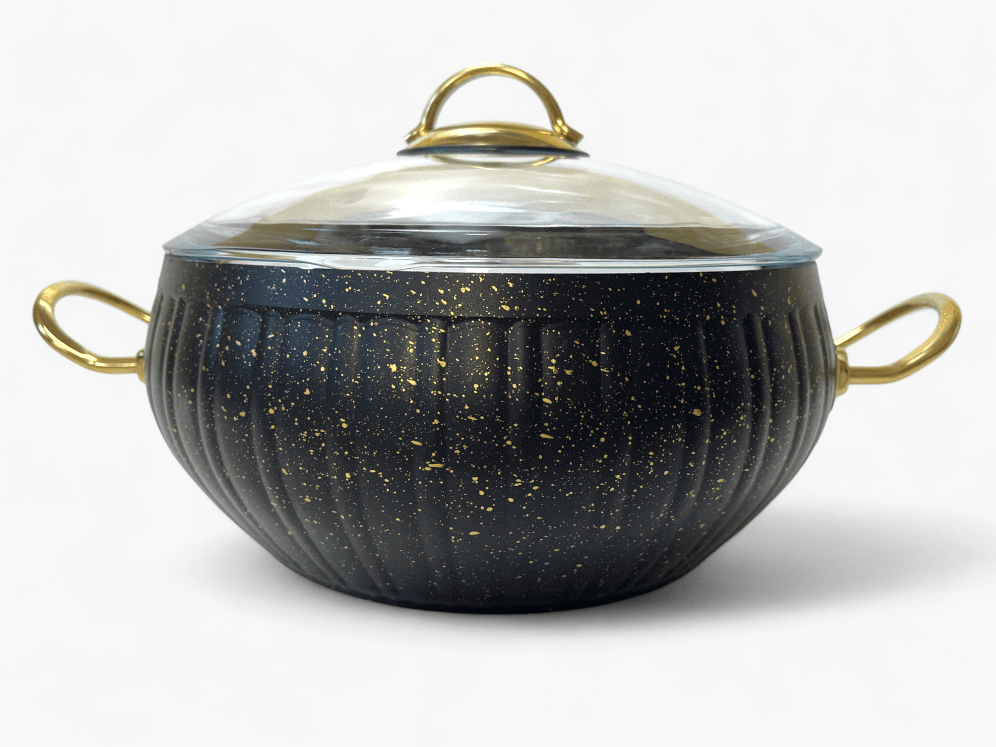 Imagine de Cratiță Kismet Ultra din aluminiu, combinație de negru cu auriu