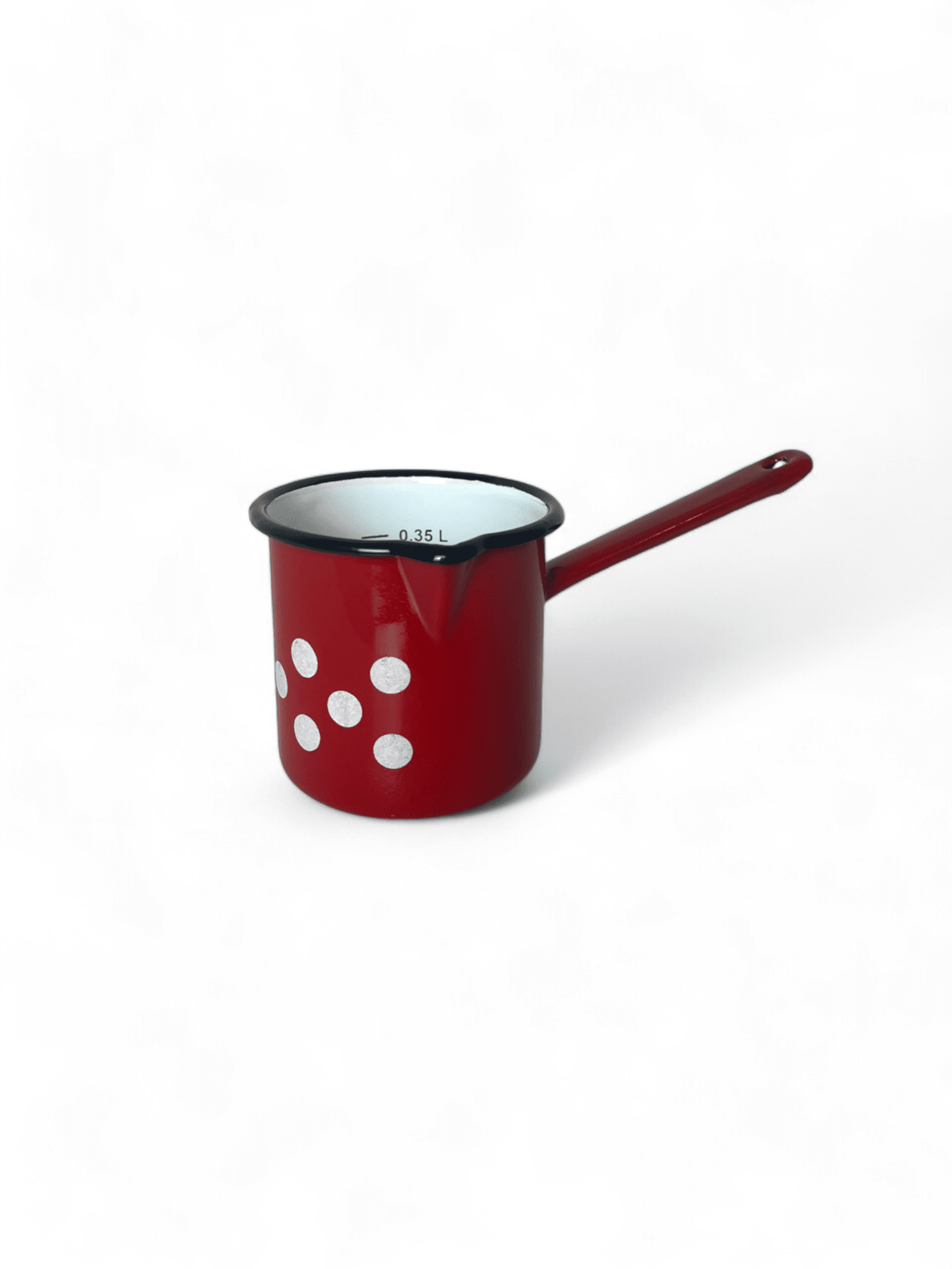 Imagine de Ibric cilindric gradat, model cu buline albe 0.35L